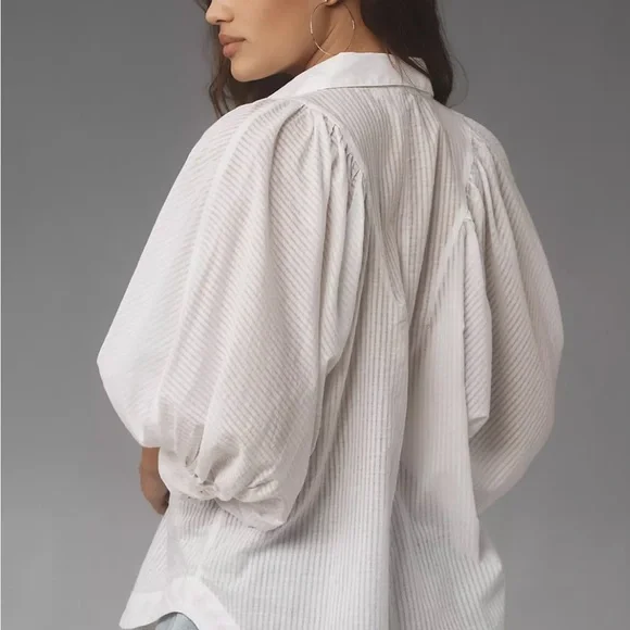 Maeve Easy Voluminous Button-down Shirt. - Picture 6 of 8